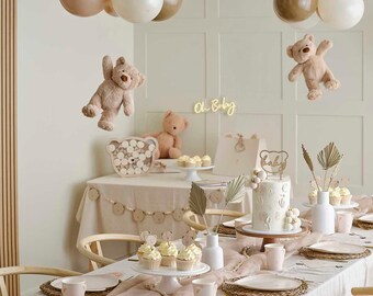 thumbnail image 2 of 9 Piece Bear Honeycomb Centerpieces - Baby Shower Table Decorations With Assorted Designs 2 of 14