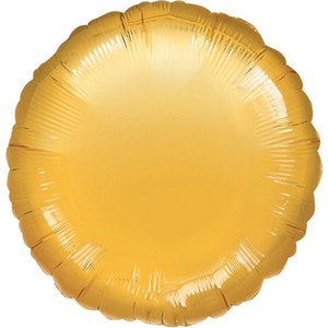 Gouden ronde folieheliumballon 18"