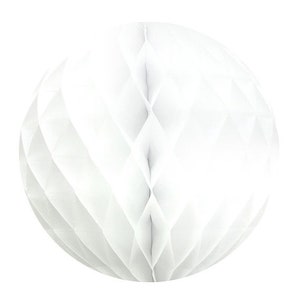 White honeycomb - White paper honeycomb decoration - Party decorations - Birthday decorations - Baby shower decorations - Hen party decor-x1