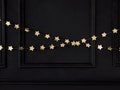Gold Star Garland - Gold Christmas Decorations - Gold Party Decorations - New Year's Eve - Baby Shower Decorations - Birthday Party Decor