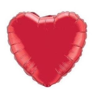 Red Heart Shaped Valentine&#39;s Day 18&quot; Foil Helium Balloon - Valentines Party Balloon - Red Heart Shaped Balloon