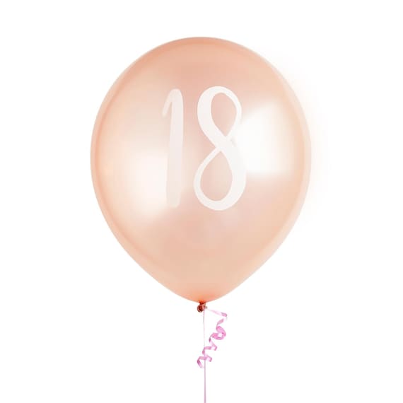 Ballons 18 ans Rose Gold