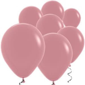 Small Rosewood 5&quot; Round Latex Balloons - 5 Inch Mini Balloons