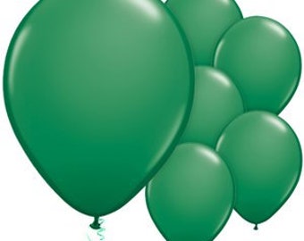 Green 11&quot; Round Latex Balloons