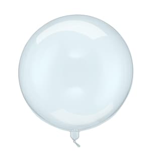 Clear Blue 16&quot; Balloon - Transparent Bubble Balloon - Blue Sphere Balloon - Mermaid Party Balloons - Under The Sea Party Theme - Dive Into 5