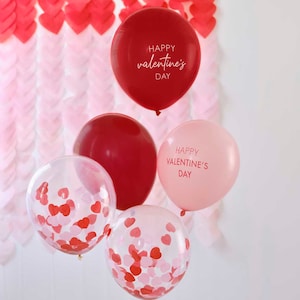 Valentines Day Decorations, Valentines Decor, Valentine's Day Decor, Red  Heart Balloons, Valentines Day Party, Valentines Bunting Backdrop 