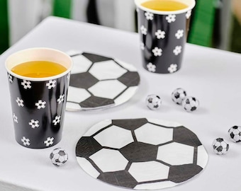 Servilletas para fiesta de fútbol - Servilletas de papel de fútbol - Artículos para fiesta de fútbol - Copa Mundial de Fútbol - Servilletas de fútbol - Fiesta de fútbol - Paquete de 16