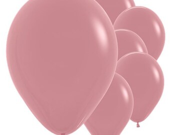 Rosewood 12" round latex balloons