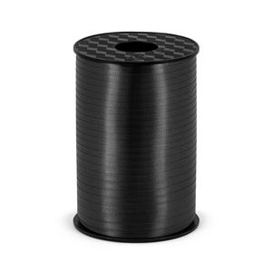 Nastro nero - Nastro per palloncini - Nastro arricciato - Nastro per carta da regalo - 225 m