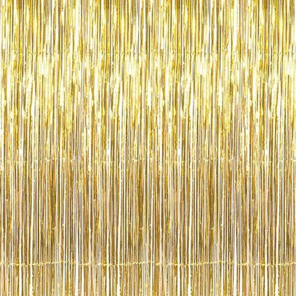 Gold foil fringe curtain, Photo backdrop