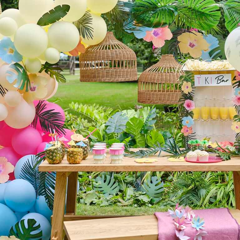 12 Ghirlande Hawaiane Lei Con Fiori Multicolore – Accessori Per Festa A Tema Tiki E Luau - 5