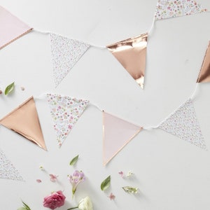 Rose Gold Foiled Bunting Rose Gold Foiled Bunting