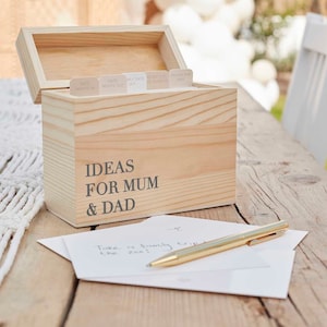 Libro de visitas para baby shower en caja de madera: ideas para mamá y papá: libro de visitas alternativo para baby shower: regalo para futuros padres: recuerdo para baby shower
