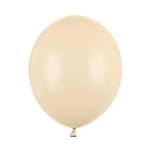 May include: A single, cream-colored balloon.