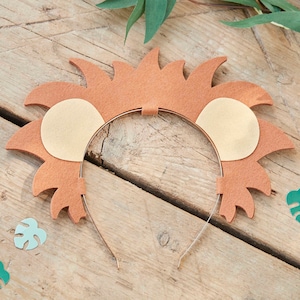 Lion Headband - Wild Animal Party Accessory - Kids Jungle Safari Party Theme - Animal Birthday Party Decorations - Party Photo Prop