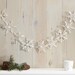 White Glitter Snowflake Garland - Christmas Snowflake Bunting - Christmas Decorations - Hanging Decorations-Holiday Decor-Snowflake Backdrop 