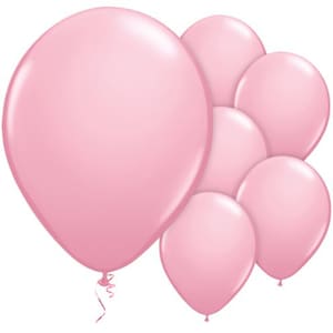 Pink 11&quot; round latex balloons - Pink party decorations - Birthday party balloons - Baby shower decorations