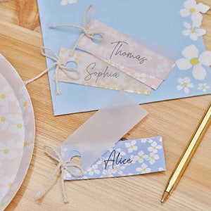 Segnaposto floreali - Decorazioni per feste di compleanno - Decorazioni per la tavola di Pasqua - Addio al nubilato - Decorazioni per matrimoni primaverili ed estivi - Confezione da 10