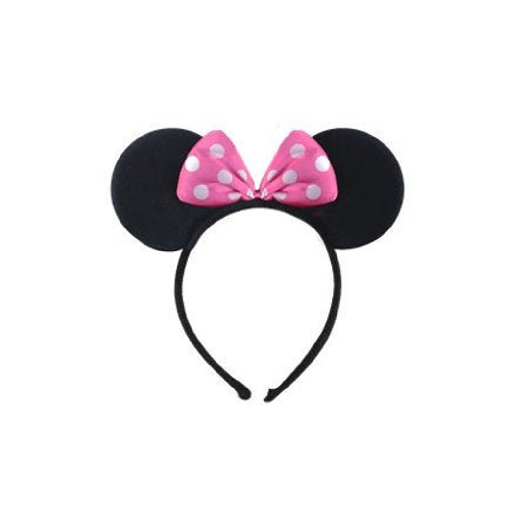 Minnie Mouse Ears Headband Minnie Mouse Dress up Kids Party Fancy Dress ...