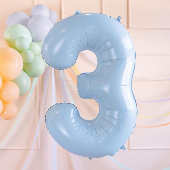 Un Rendering 3d Del Palloncino Numero 3, Numero 3, Palloncino, Numer Immagine PNG e clipart per il download gratuo