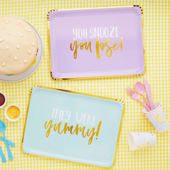 Pastel Paper Trays Party Table Disposable Party Food Trays Etsy