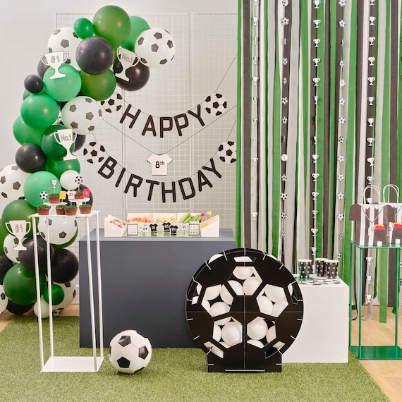 Decoracion Cumpleaños Futbol, Globos de Fútbol de Aluminio Globos Verde y  Blanco Latex Futbol Cumpleaños Decoracion Tema del Fútbol para Los Niños,  Los Fanáticos del Fútbol : : Hogar y cocina
