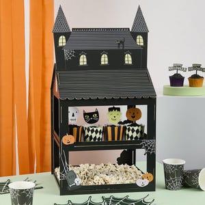Haunted House Cupcake Stand - Pink Halloween Party Supplies, Ghost