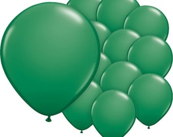 Small Green 5" Round Latex Balloons - 5 Inch Mini Balloons