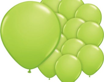 Small Lime Green 5" Round Latex Balloons - 5 Inch Mini Balloons
