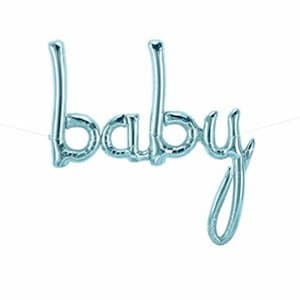 Blue Baby Boy Foil Air Fill Balloon - 34&quot;