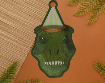 Platos de dinosaurio - Platos de papel para fiesta - Decoraciones de cumpleaños de dinosaurios - Platos de T-Rex - Decoración para fiestas de cumpleaños infantiles - Paquete de 8