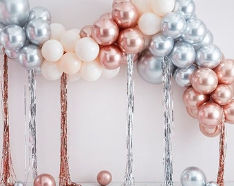 Kit ghirlanda di palloncini spesso beige e oro, kit arco