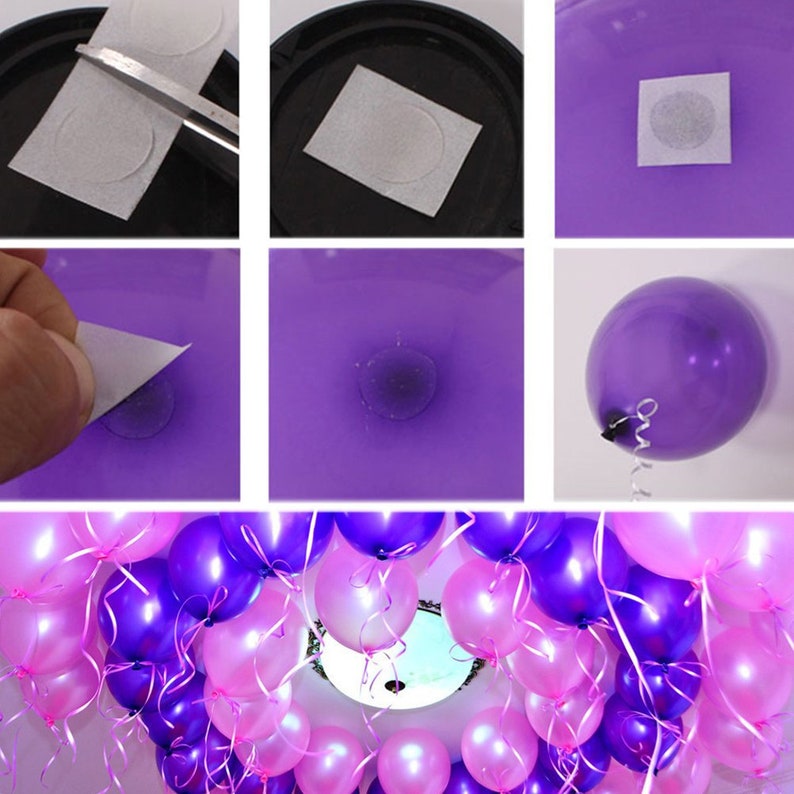 Balloon Glue Dots Balloon Arch & Garland Glue Dots Clear Etsy