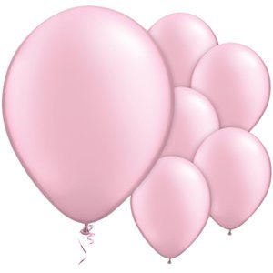 Pink pearl 11&quot; round latex balloons