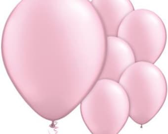 Pink pearl 11&quot; round latex balloons