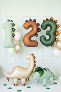 Dinosaur Balloons - Dinosaur Number Balloons 92cm - Brontosaurus Balloon - Triceratops Balloon