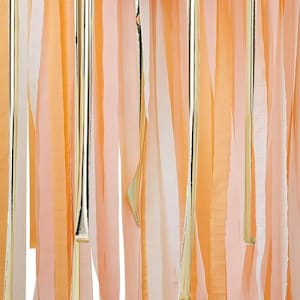 Gold And Peach Party Streamers Backdrop - Birthday Decorations - Photo Backdrop - Streamer Garland - Birthday Party Decor - Hen Party