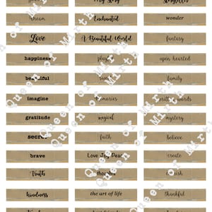 Journal gezegden woorden op papier inspirerende ephemera koningin van Mirth positieve scrapbook digitale Vintage ongewenste Journal Instant Download afdrukbare