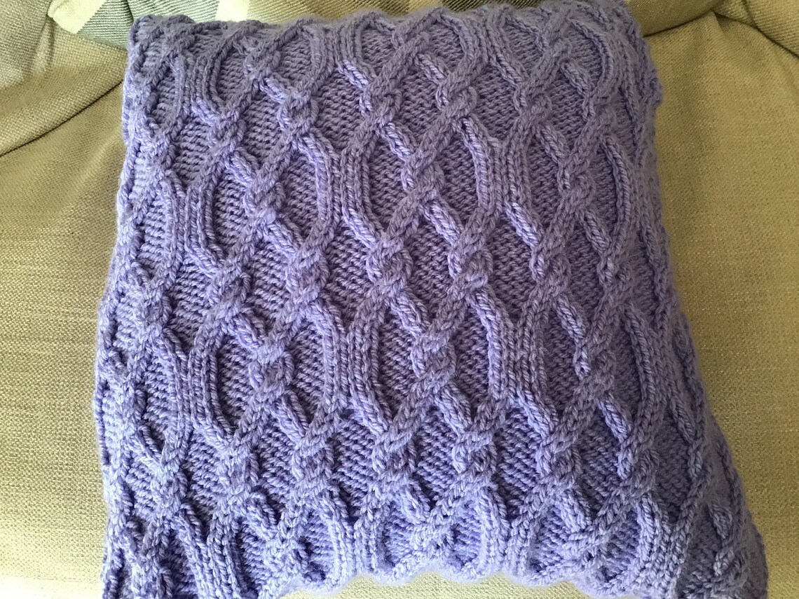 aran diamond knitting pattern