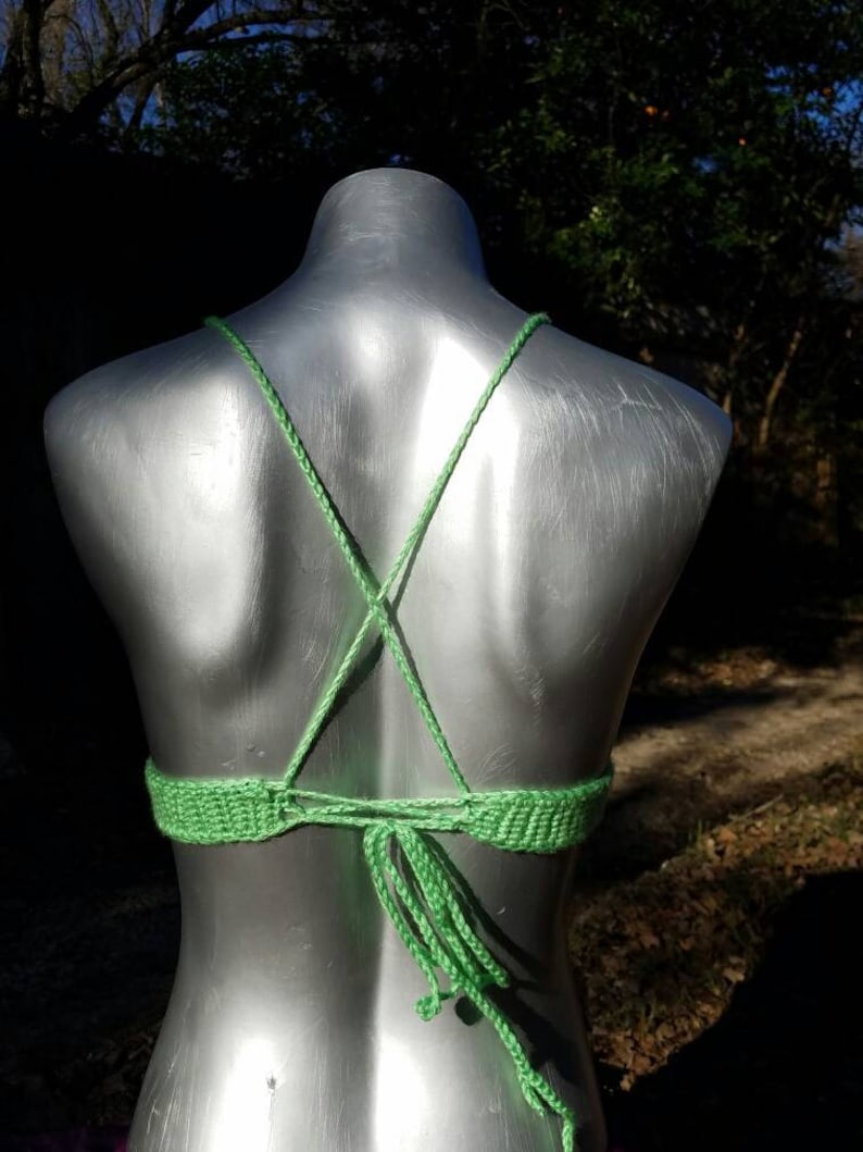 Watermelon bralette Summer Top Bikini Top Crochet Top Crop Top Vegan Crochet