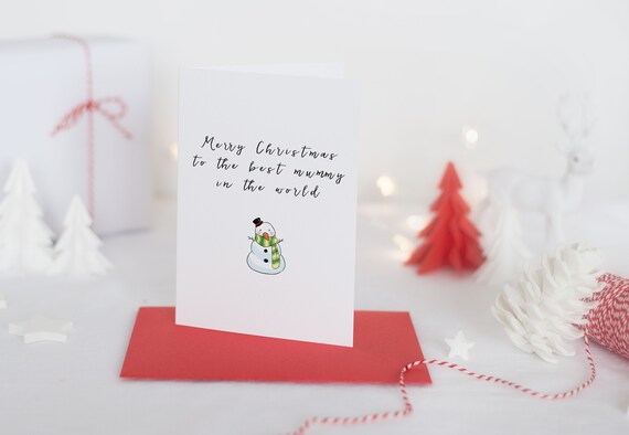 Joyeux Noël momie-Momie Carte de Noël