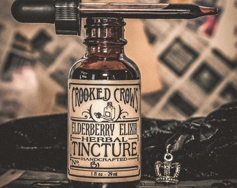 Elderberry Elixir: Handcrafted Herbal Tincture