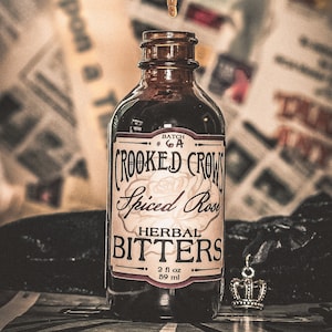 Gewürzte Rose Bitters Natürliche Kräuter Verdauung Vegan Wellness Tonic