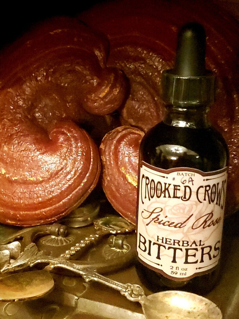 Rose Bitters Spiced Rose Bitters Natural Herbal Digestive Vegan Wellness Tonic - Etsy