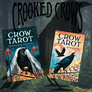 Cartes de tarot corbeau livraison gratuite cadeau emballé dans un sac en velours enchanté