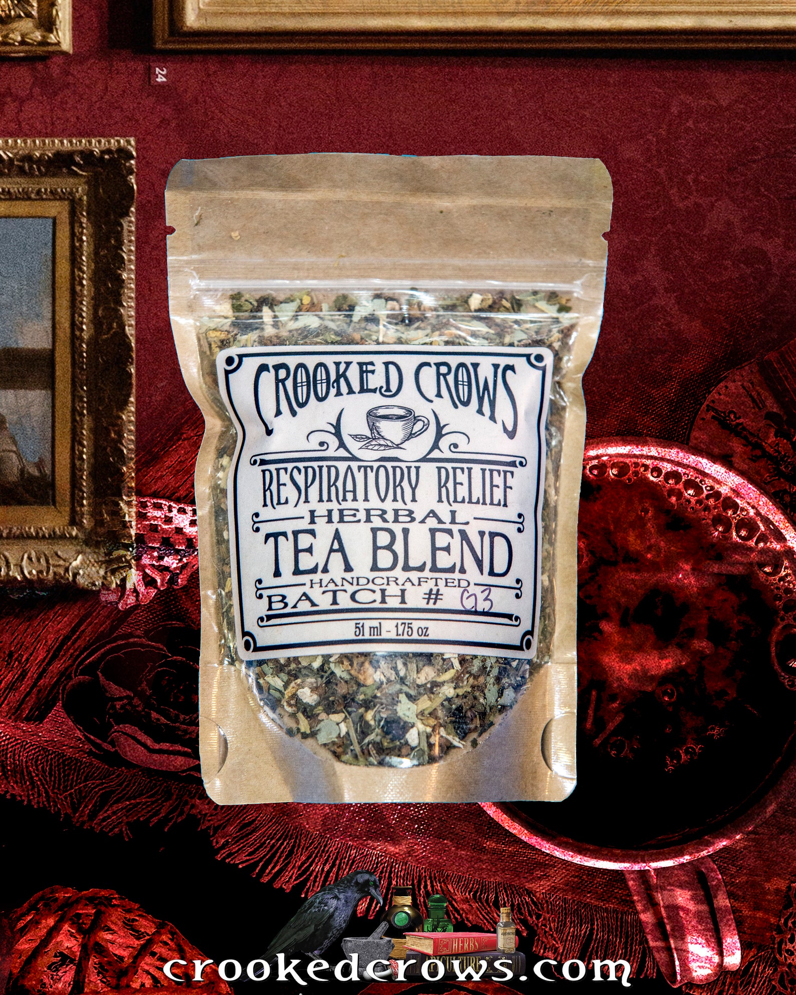 Respiratory Relief Tea Blend Herbal Breath Easy Organic Stuffy Head ...