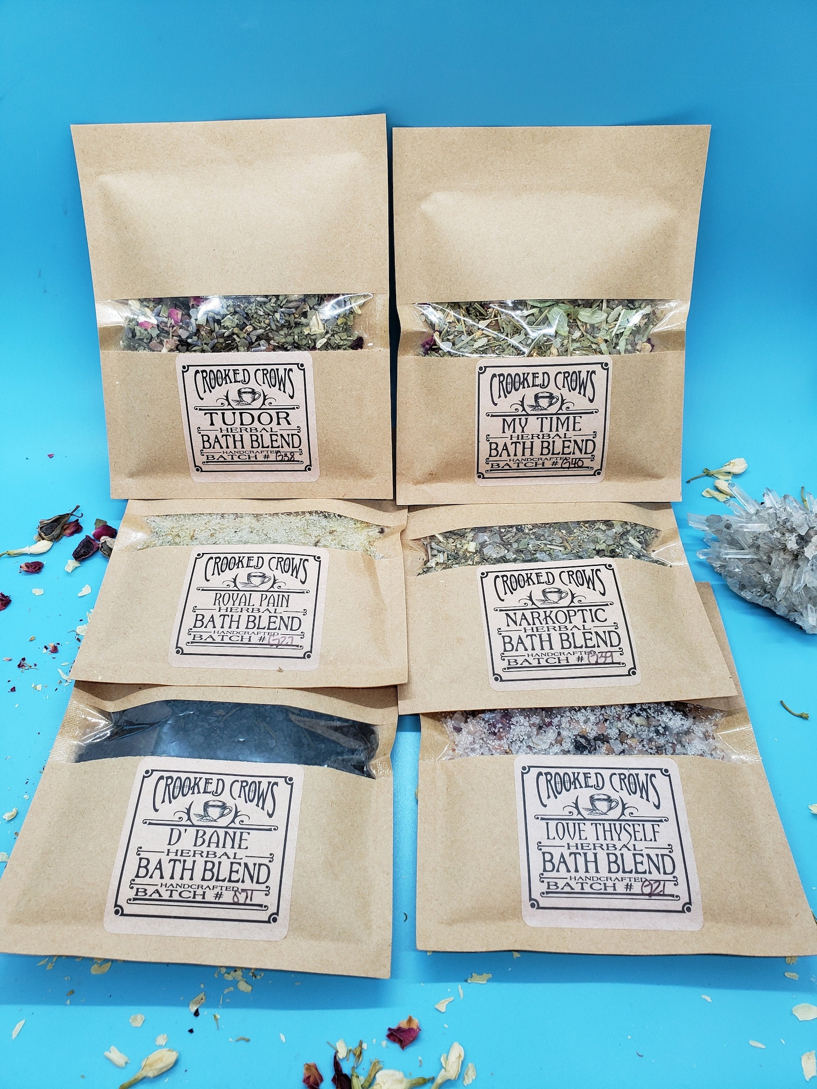 Sampler Bath Soak Salts Backache Headache Sore Muscles Etsy