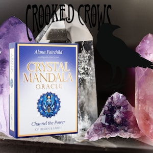Crystal Mandala Oracle Cards Free Shipping Gift Wrapped in Charmed Velvet Bag Fortune