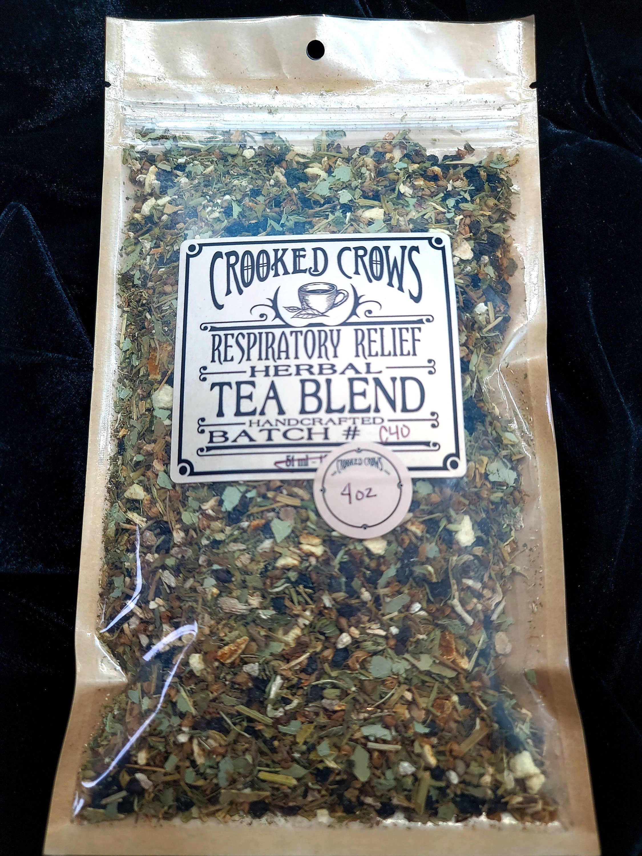 Respiratory Relief Tea Blend Herbal Breath Easy Organic Stuffy Head ...