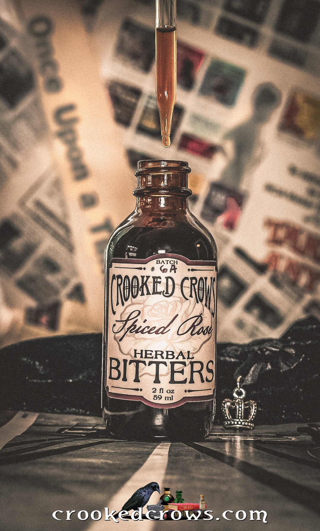 Rose Bitters Spiced Rose Bitters Natural Herbal Digestive Vegan Wellness Tonic - Etsy